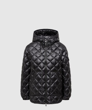 [MONCLER-몽클레어]다이아몬드 퀼팅 후드 숏 다운 재킷