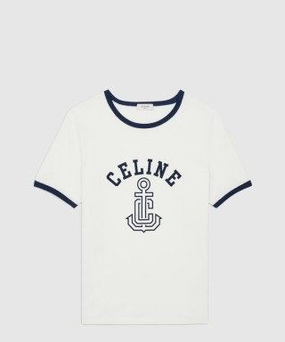 [CELINE-셀린느]ANCHOR 코튼 저지 70년대 스타일 T셔츠 RX07I5