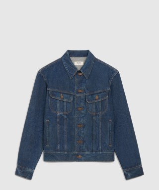 [CELINE-셀린느]트러커 재킷 로열 인디고 워시 데님 RV0DX7
