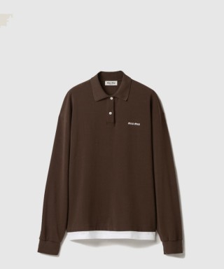 [MIUMIU-미우미우]피케 및 저지 폴로 셔츠 MJL069