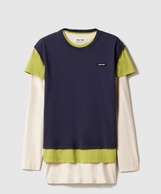 [MIUMIU-미우미우]저지 티셔츠 3종 세트 MJE15