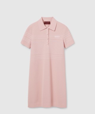 [GUCCI-구찌]Intarsha 패브릭 폴로 드레스 818744