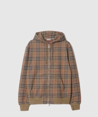 [BURBERRY-버버리]체크 코튼 블렌드 지퍼 후디 81028811