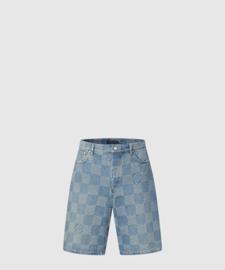 [LOUIS VUITTON-루이비통]Damier 3D 라이트 데님 반바지 1AHVDW