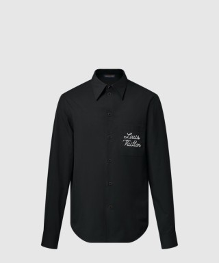 [LOUIS VUITTON-루이비통]엠브로이더드 시그니처 롱 슬리브드 셔츠 1AIMIZ