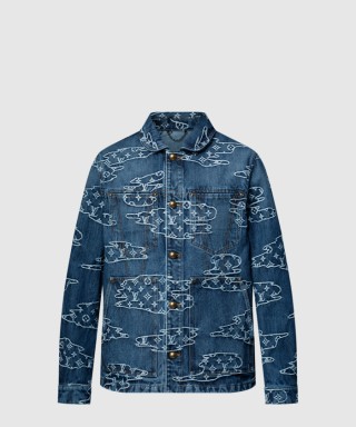 [LOUIS VUITTON-루이비통]모노그램 데님 워크웨어 블루종 1AILN7