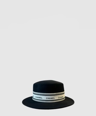 [CHANEL-샤넬]평면 고리 펠트 모자 AA2885