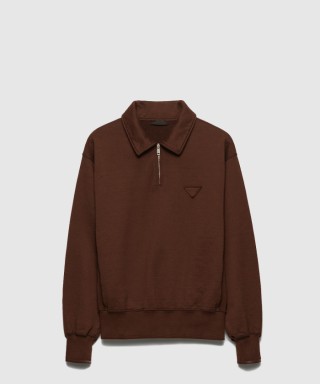 [PRADA-프라다]코튼 플리스 폴로 셔츠 UJL55C