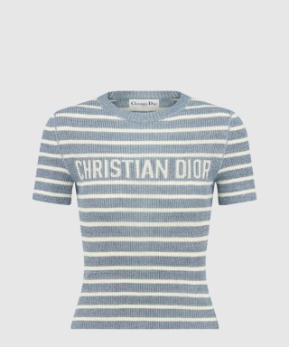 [DIOR-디올]Dioriviera 크롭 반소매 스웨터 544S1