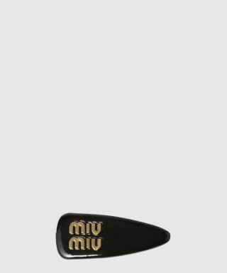 [MIUMIU-미우미우]페이턴트 가죽 헤어 클립 5IF092