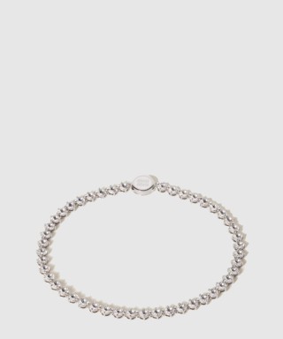 [MIUMIU-미우미우]크리스털 장식 메탈 목걸이 5IC173