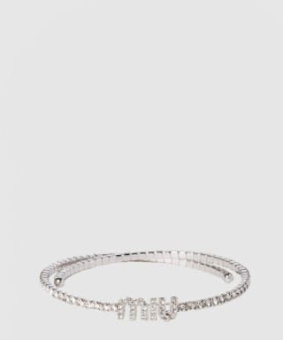 [MIUMIU-미우미우]크리스탈 초커 네크리스 5JC871