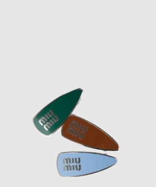 [MIUMIU-미우미우]에나멜 메탈 클립 5IF216
